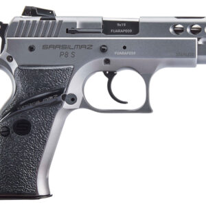 Sar Usa P8S Stainless 9mm Pistol with Manual Safety