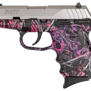SCCY CPX-1 9mm Pistol with Muddy Girl Frame and Satin Stainless Finish