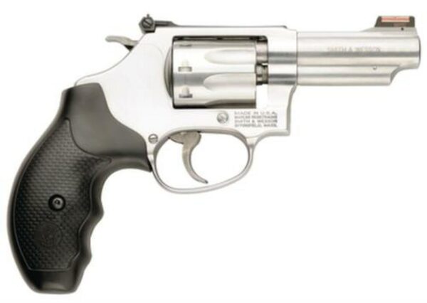 Smith & Wesson 63 22LR 3 Inch Barrel Stainless Steel Barrel Frame And Cylinder Front Fiber Optic Sights 8 Round