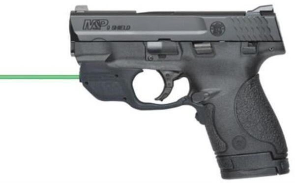 Smith & Wesson M&P 9 Shield, Crimson Trace Double 9mm 3.1" 7rd/8+1 Black Poly Grips