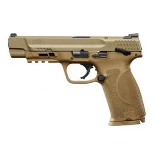Smith & Wesson M&P M2.0, 9mm, 5" Barrel Flat Dark Earth 17rd Mag, Safety