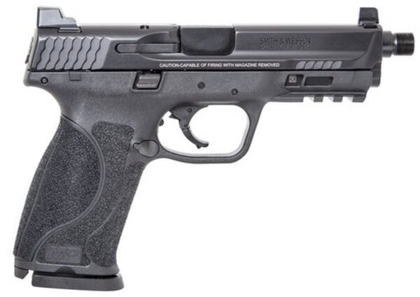 Smith & Wesson M&P M2.0 9mm 4.6" Threaded Barrel Tall Sights No Thumb Safety 17rd Mag