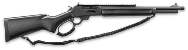 Marlin 336 Dark Series 30-30 Win 16" Threaded Barrel, Black Matte Finish, Black Webbed Stock, XS Rail