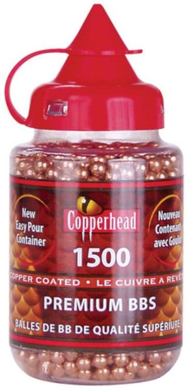 Crosman CopperHead BBs .177 Copper-coated Steel 1500 Carton