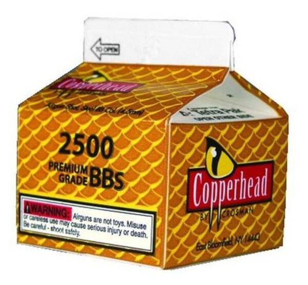 Crosman CopperHead BBs .177 Copper-coated Steel, 2500/Carton