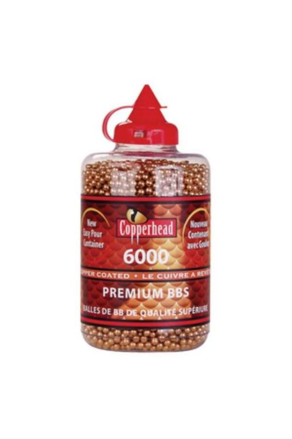 Crosman CopperHead BBs .177 Copper-coated Steel 6000 Carton