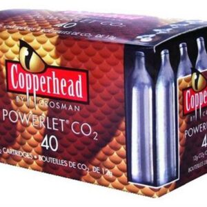 Crosman Powerlet CO2 Cartridges 12 Grams Stainless, 40/Pack