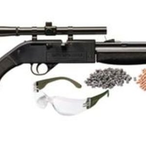 Crosman Air Guns Model 760 Pumpmaster Kit .177 Caliber Black Stock and Forend with 4x15mm Scope