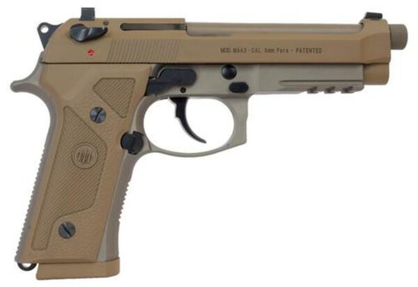 Beretta M9A3 FS 9mm, 5.2", Night Sights, 17rd, Threaded Barrel, Made In Italy