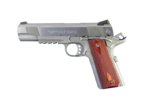 Colt 1911 'Rail Gun', 45 ACP, SS Finish, Full Size