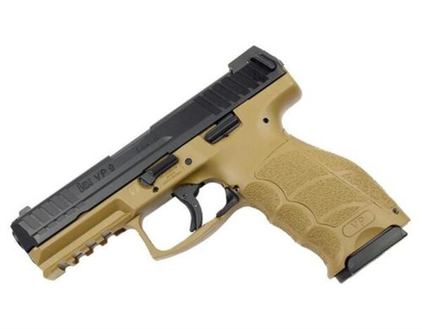 HK VP9 9mm Flat Dark Earth 4" Barrel Nite Sites 15 Rd Mag