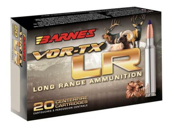 Barnes VOR-TX Long Range 6.5 Creedmoor 127gr, LRX Boat Tail 20 Bx Loaded Ammo