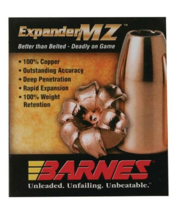 Barnes Expander Mz Muzzleloader Bullet .50 Caliber .451 Diameter 250 Grain