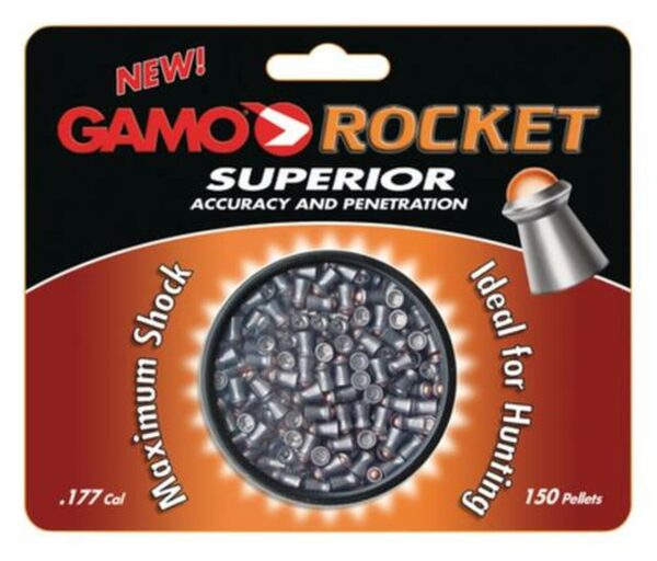 Gamo Rocket Pellets .177 Caliber 150 Per Tin