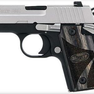 Sig P238 380 ACP 2.7In Blackwood 2-Tone SAO Blackwood Grip (1) 6RD Steel MAG