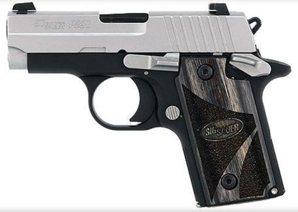 Sig P238 380 ACP 2.7In Blackwood 2-Tone SAO Blackwood Grip (1) 6RD Steel MAG