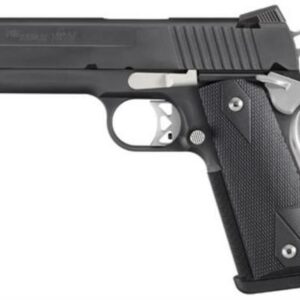 Sig 1911 45 ACP 4.2In Nightmare Black SAO Siglite Black G10 Grip (2) 8RD Steel MAG Fastback