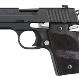 Sig P938 9MM 3IN Nightmare Black SAO Black G10 Grip (1) 6RD Steel MAG Ambi Safety