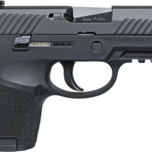 Sig P320 9mm 3.6in Barrel Nitron Black DAO Contrast Sights (2) 12rd Steel Mag Rail