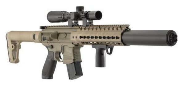 Sig MCX Air, .177 Cal, 88Gr Co2, 30 RD, Fde, Air-Scope-14X24wr