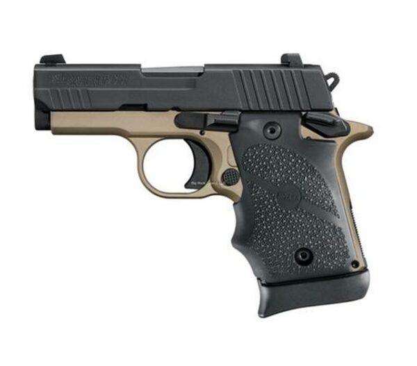 Sig P938 Semi Auto Pistol 9mm, 3" Barrel, Desert Hogue Grip, 7rd Mag