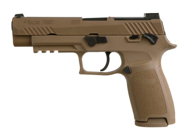 Sig P320-M17 9MM 4.7" Barrel Manual Safety, Night Sight Plate, 2- 17rd Mags