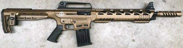 TR Imports SE122 Tactical Cerakote 12 Ga, 18.5" Barrel, Door-Buster Brake, Quad Rail, Bronze, 3rd/5rd Mags