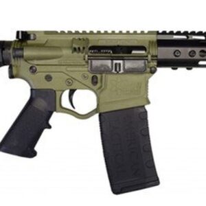 ATI Omni Hybrid Maxx P4 5.56/.223, 7.5" Barrel, Keymod, Blade Brace, Battlefield Green, 30rd
