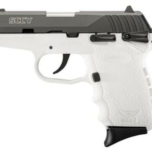 SCCY CPX1 9mm, 3.1" Barrel Ambo Safety White Polymer Frame 10rd Mag