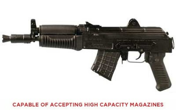 Arsenal SAM7K Pistol, 762X39, 10.5", Steel, Black, Adjustable Sights, 5rd