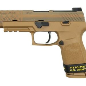 Sig P320-M17 Freedom Slide 9MM 4.7" Barrel NO Manual Safety, Night Sight Plate, 2- 17rd Mags