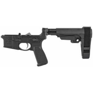 Bravo Company, BCM, Pistol Lower Group with SBA3 Pistol Brace, Multi Cal, Aluminum Frame, 556NATO, Black Finish, GUNFIGHTER Pistol Grip,