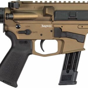 CMMG Banshee 300 MK17 9mm 5" 21+1 Burnt Bronze Cerakote Receiver CMMG 6 Position RipBrace Stock