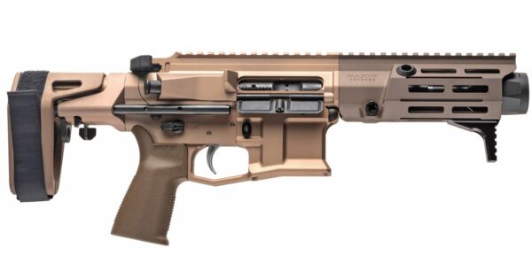 Maxim PDX AR-15 Pistol 7.62x39, 5.5" Barrel, Hate Brake, Flat Dark Earth, PDW Brace, 20rd Mag