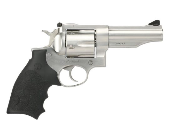 RUGER REDHAWK STAINLESS .45 COLT 4.2" BARREL 6-ROUNDS W/ HOGUE GRIP