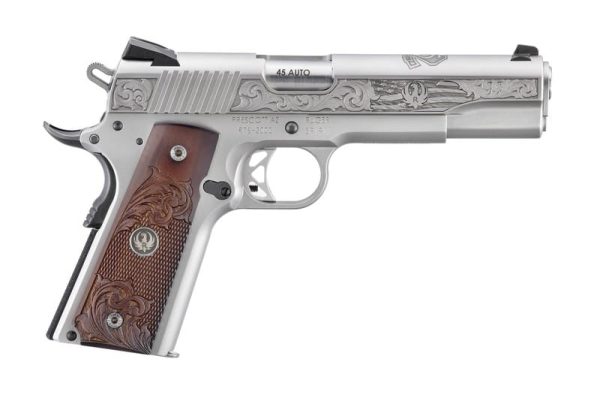 RUGER SR1911 75TH ANNIVERSARY STAINLESS .45 ACP 5" BARREL 8-ROUNDS