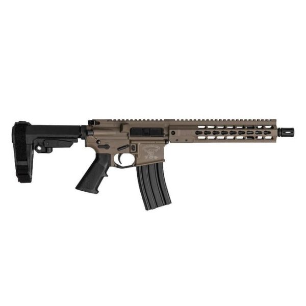 BRIGADE AR-15 PISTOL FLAT DARK EARTH 5.56 NATO/.223 REM 10.5" BARREL 30-ROUNDS