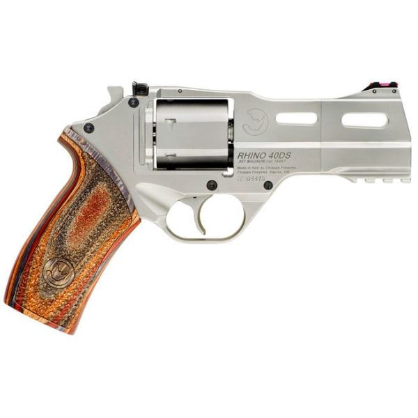 CHIAPPA FIREARMS RHINO 40DS CHROME / WALNUT .357 MAG 4" BARREL 6-ROUNDS