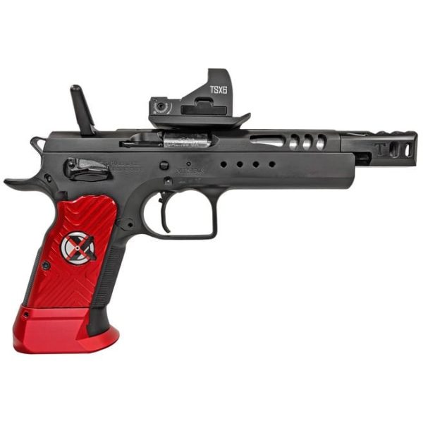 EAA CORP WITNESS DOMINA XTREME GOLD RED / BLACK 9MM 5.25" BARREL 17-ROUNDS C-MORE RED DOT