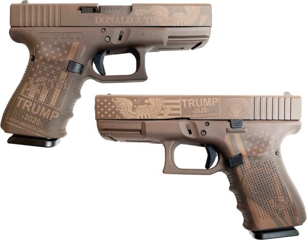 GLOCK 19 GEN4 PATRIOT BROWN 9MM 4" BARREL 15-ROUNDS GRABAGUN TRUMP 2020