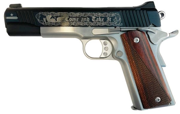 KIMBER CUSTOM II STAINLESS .45 ACP 5" BARREL 7-ROUNDS COME AND TAKE IT GRABAGUN EXCLUSIVE