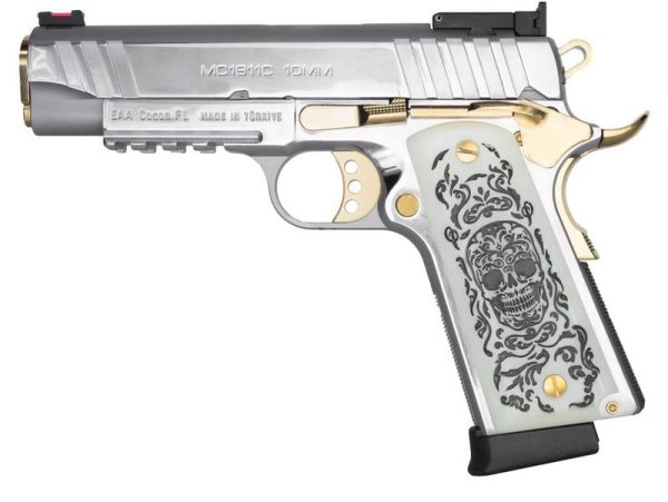 EAA CORP MC1911C LIBERATOR STAINLESS 10MM 4.4" BARREL 9-ROUNDS MUERTE GRIPS