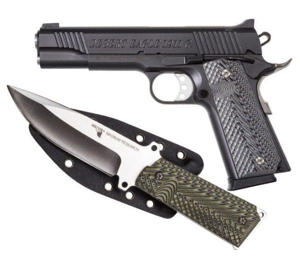 MAGNUM RESEARCH DESERT EAGLE BLACK 9MM 5-INCH 9RDS W/KNIFE