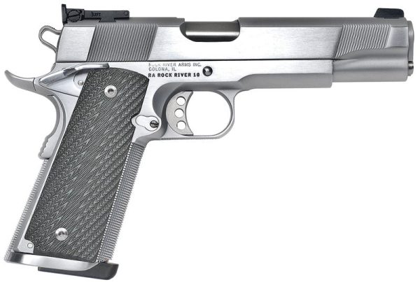 ROCK RIVER ARMS 1911 LIMITED MATCH BRUSHED CHROME .45 ACP 5" BARREL 7-ROUNDS