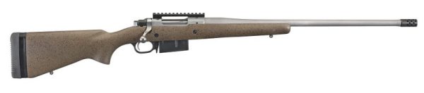 RUGER M77 HAWKEYE LONG-RANGE HUNTER 6.5 PRC 22" BARREL 3 RDS BROWN