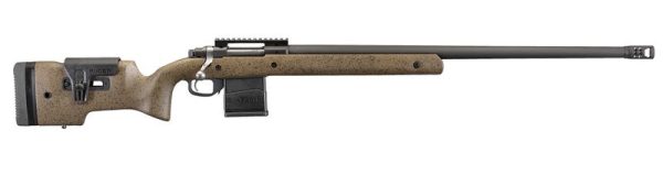 RUGER HAWKEYE LONG RANGE TARGET .204 RUGER 26" 10 ROUNDS BROWN W/BLACK SPECKLES MATTE BLACK