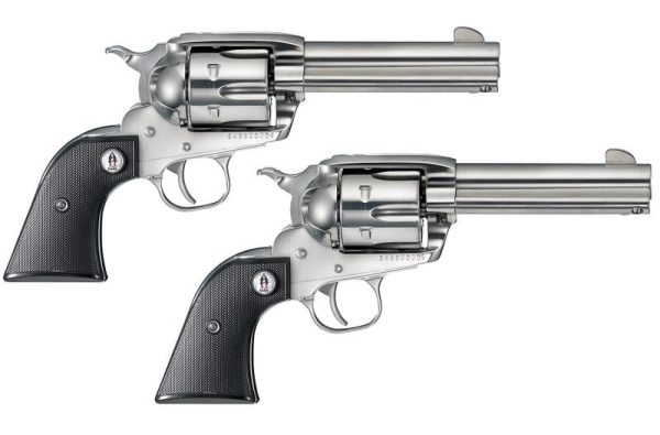 RUGER SASS VAQUERO SET STAINLESS .357 MAG / .38 SPL 4.6" BARREL 6-ROUNDS