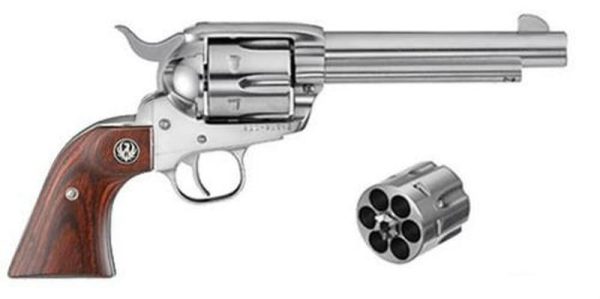 RUGER VAQUERO CONVERTIBLE 45LC/45 ACP 5.5" BARREL 6 ROUNDS 2 CYLINDERS