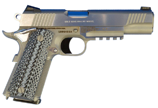 COLT FIREARMS 1911 GOVERNMENT STAINLESS .45 ACP 5" BARREL 7-ROUNDS