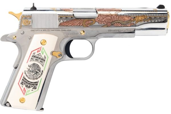 COLT FIREARMS 1911 GOVERNMENT CLASSIC STAINLESS .38 SUPER 5" BARREL 9-ROUNDS CUSTOM 1 OF 500